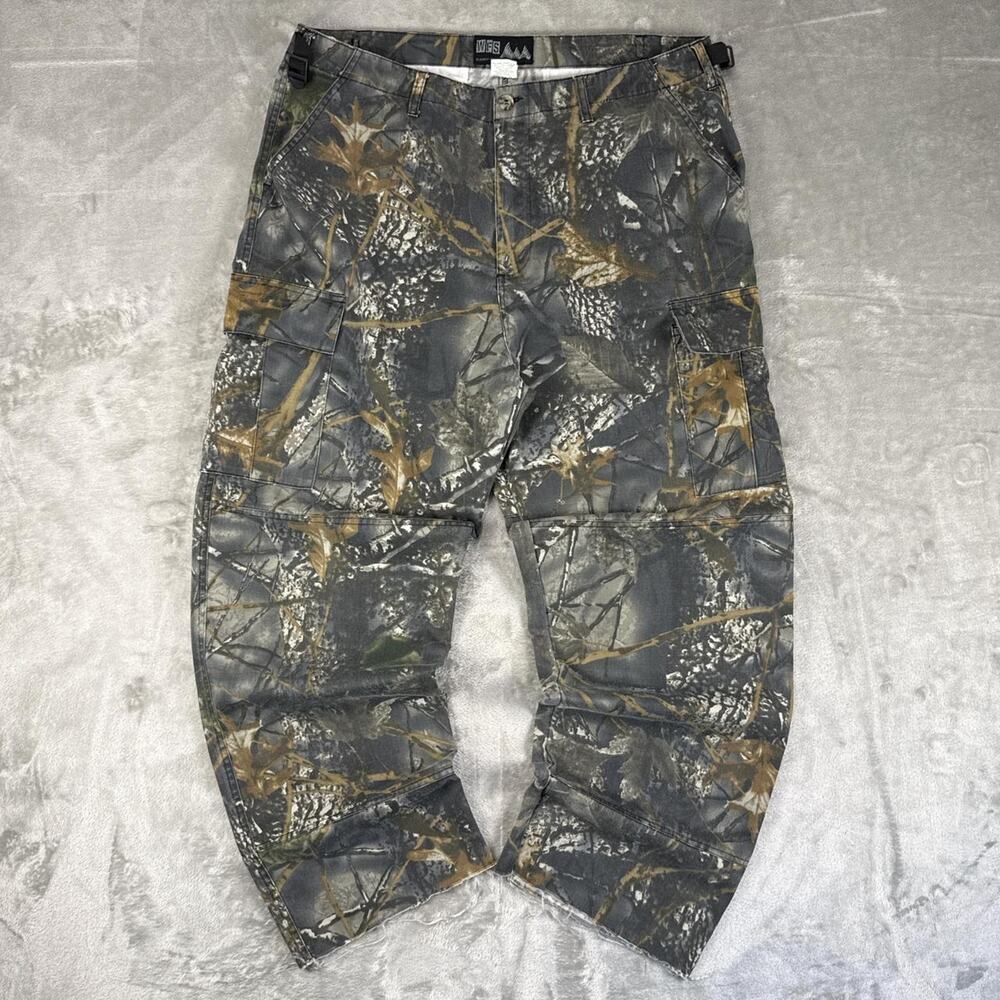 VTG WFS Element Gear Tree Camo Cargo Utility Hunting Pants Size 36w
